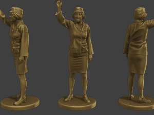 CzechoSlovak Female Communist Police CFCP1 Pack1 3D Print Model