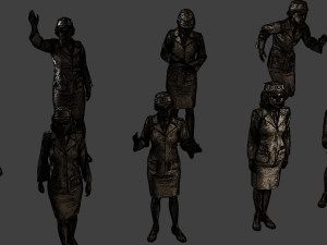 CzechoSlovak Female Communist Police CFCP1 Pack1 3D Принт Модель