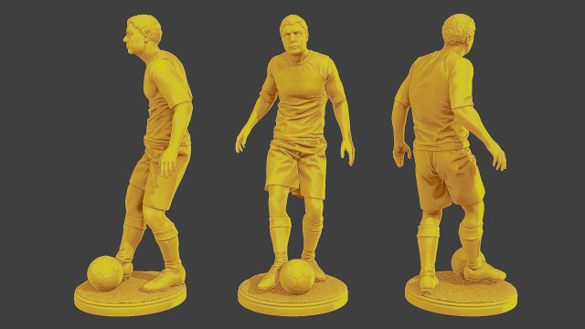 Soccer Player SP 007 Modèles 3D en vedette .c4d .max .obj .3ds .fbx .stl .blend 