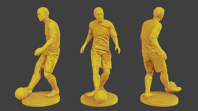 Soccer Player SP 008 Modelo de Impressão 3D .c4d .max .obj .3ds .fbx .stl .blend 