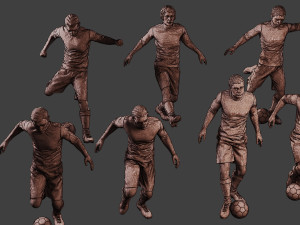 Soccer Players SP Pack 1 3D Принт Модель