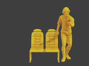 Soccer Player SP 015 Model Cetak 3D