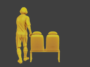 Soccer Player SP 015 Model Cetak 3D