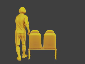 Soccer Player SP 015 3D Print Model