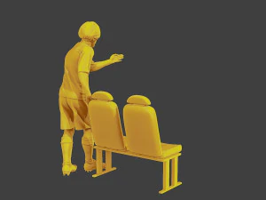 Soccer Player SP 015 3D Print Model