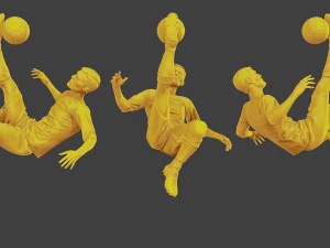 Soccer Players SP Pack 2 3D Print Model
