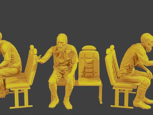 Soccer Players SP Pack 2 3D Print Model