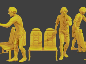 Soccer Players SP Pack 2 3D Print Model