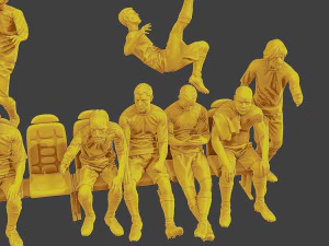 Soccer Players SP Pack 2 3D Print Model