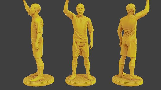Soccer Player SP 020 Modelo de Impressão 3D .c4d .max .obj .3ds .fbx .stl .blend 