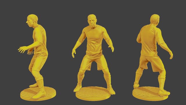 Soccer Player SP 025 Modèles 3D en vedette .c4d .max .obj .3ds .fbx .stl .blend 