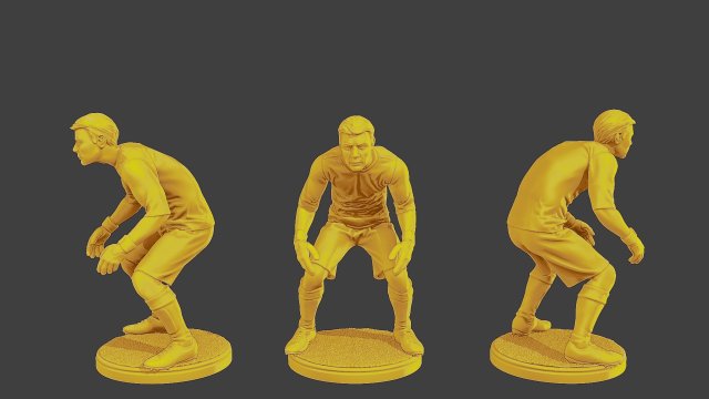 Soccer Player SP 028 Modello di stampa 3D .c4d .max .obj .3ds .fbx .stl .blend 