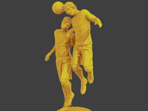 Soccer Player SP 031 032 3D Print Model