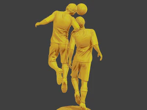 Soccer Player SP 031 032 3D Print Model