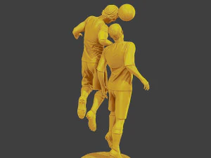 Soccer Player SP 031 032 3D Print Model