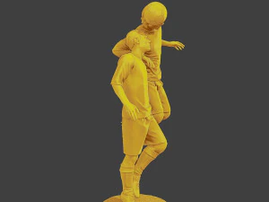 Soccer Player SP 031 032 3D Print Model