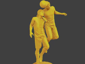 Soccer Player SP 031 032 3D Print Model