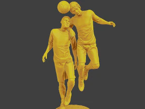 Soccer Player SP 031 032 3D Print Model