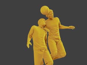 Soccer Player SP 031 032 3D 打印模型