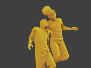 Soccer Player SP 031 032 3D Print Model