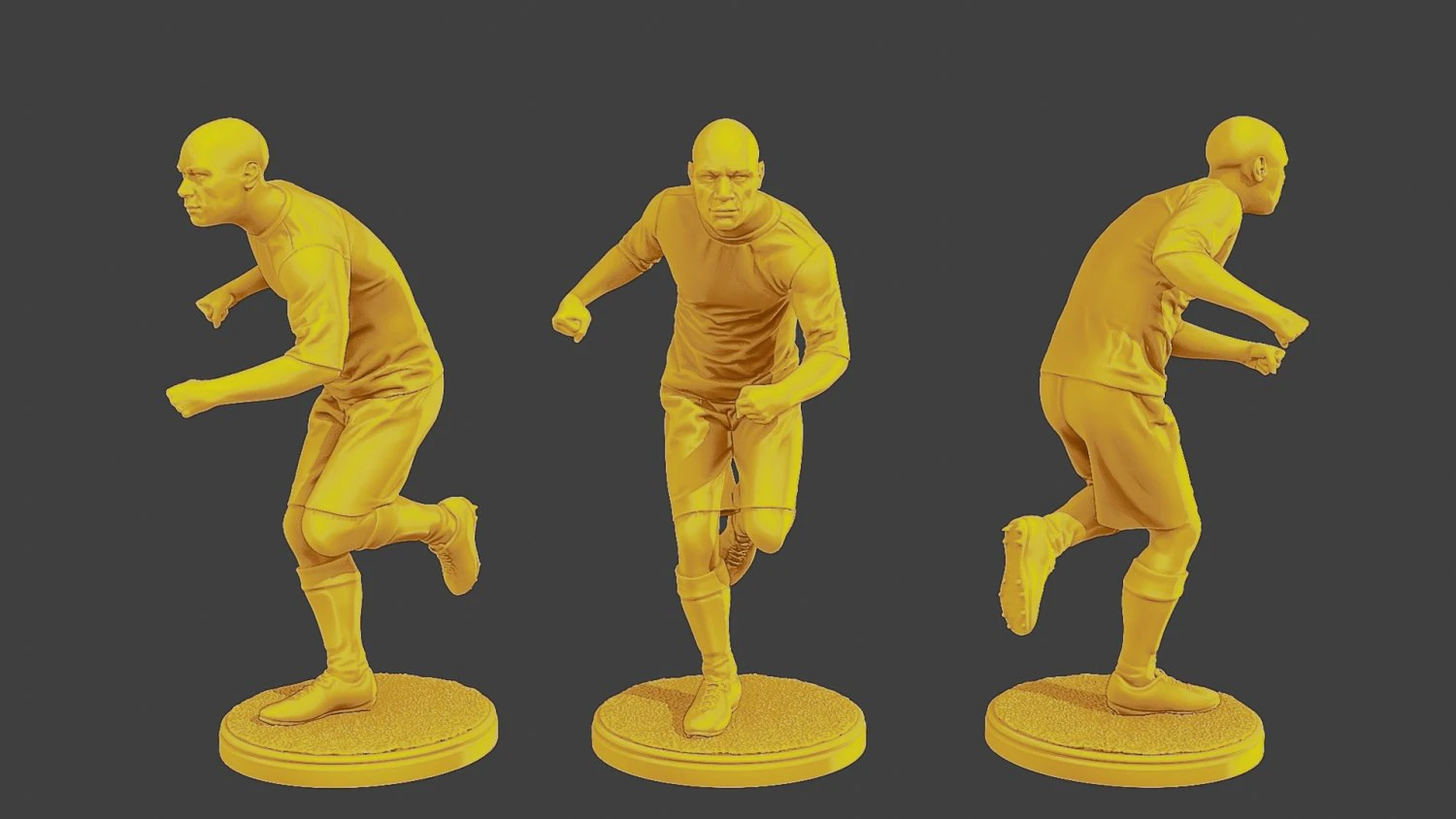 Soccer Player SP 033 3D Print Model .c4d .max .obj .3ds .fbx .stl .blend 