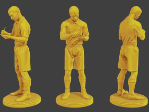 Jogador de futebol SP 048 Modelo de Impressão 3D
