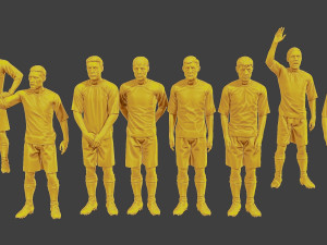 Soccer Players SP Pack 3 3D Print Model