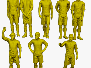 Soccer Players SP Pack 3 3D Print Model