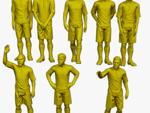 Soccer Players SP Pack 3 3D Print Model