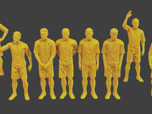 Soccer Players SP Pack 3 3D Print Model