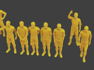 Soccer Players SP Pack 3 3D Print Model