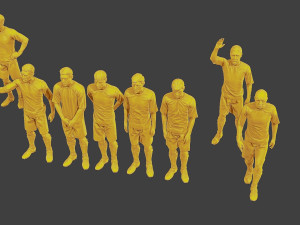Soccer Players SP Pack 3 3D Print Model