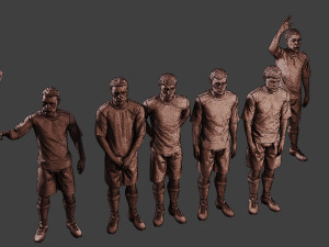 Soccer Players SP Pack 3 3D Print Model