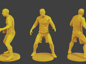 Soccer Players SP Pack 4 3D Print Model