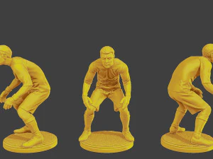 Soccer Players SP Pack 4 3D Print Model
