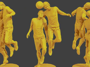 Soccer Players SP Pack 4 3D Print Model