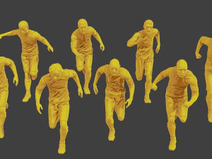 Soccer Players SP Pack 5 3D Print Model