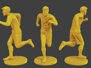 Soccer Players SP Pack 5 3D Print Model