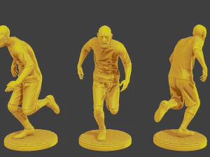 Soccer Players SP Pack 5 3D Print Model
