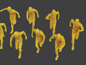 Soccer Players SP Pack 5 3D Print Model