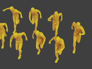 Soccer Players SP Pack 5 3D Print Model