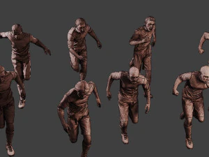 Soccer Players SP Pack 5 3D Print Model