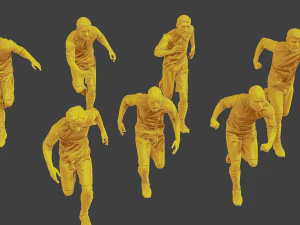 Soccer Players SP Pack 5 3D Print Model
