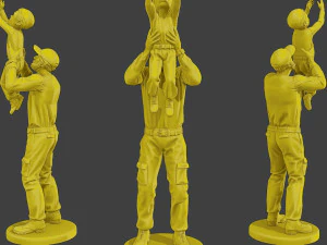 Rzeczywisty przypadkowy mężczyzna ACM1 001 Model do druku 3D