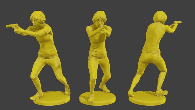Actual Casual Female ACF1 001 Modelo de impresión 3D .c4d .max .obj .3ds .fbx .stl .blend 