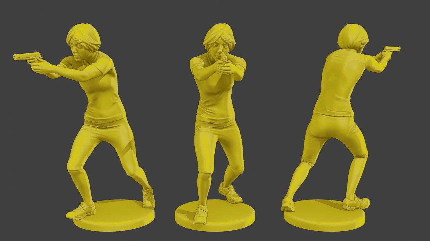 Actual Casual Female ACF1 001 3D Print Model .c4d .max .obj .3ds .fbx .stl .blend