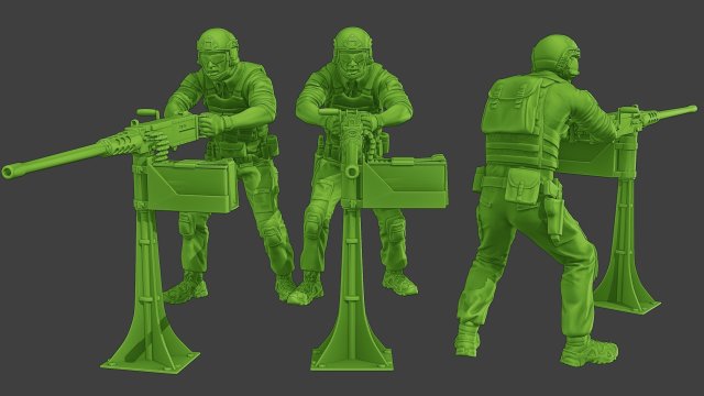 US Special Forces USSF1 002 3D Print Model .c4d .max .obj .3ds .fbx .stl .blend
