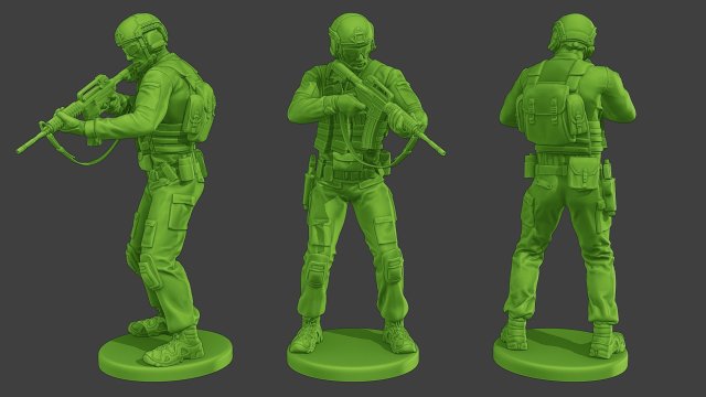 US Special Forces USSF1 003 3D 打印模型 .c4d .max .obj .3ds .fbx .stl .blend 