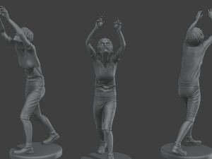 Casual Female Zombie CZ4 0002 3D Print Model