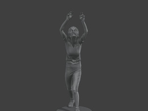 Casual Female Zombie CZ4 0002 3D-Druckmodell